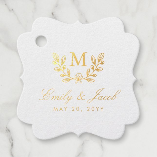 Étiquette-cadeau Fleurs de récolte (Devant)