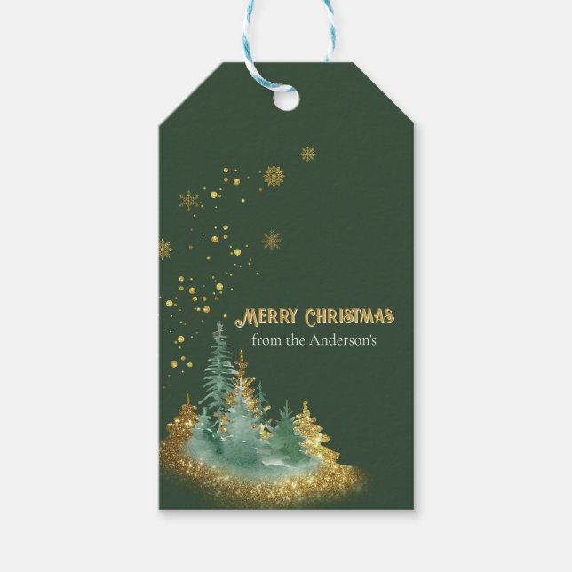 Étiquette Cadeau Forêt Enchantée (Devant)