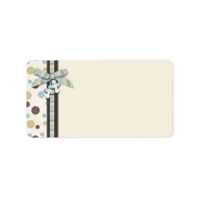 Étiquette cadeau garçon (Devant)