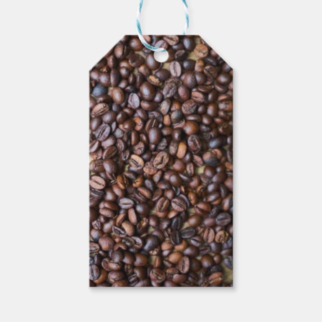 Étiquette cadeau grain de café (Devant)