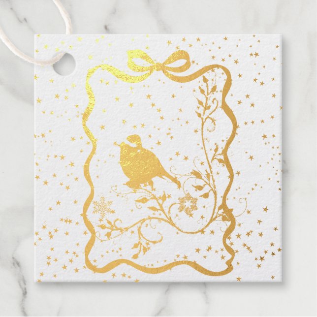 Étiquette-cadeau Happy Holidays! (Devant)