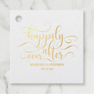Étiquette-cadeau Heureux toujours après Mariage
