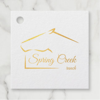 Étiquette-cadeau Horse Ranch | Ferme à cheval
