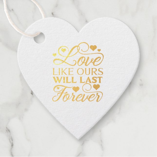 Étiquette-cadeau J'aime les nôtres (Devant)