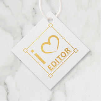 Étiquette-cadeau Je suis rédacteur