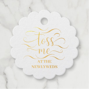 Étiquette-cadeau Jetez-Moi Au Mariage Des Nouveaux Mariés