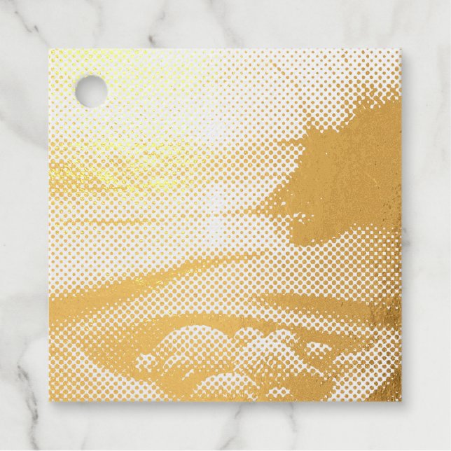 Étiquette-cadeau Jour de pluie romantique (Devant)