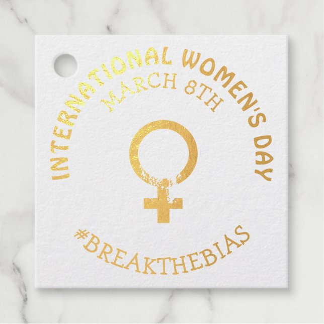 Étiquette-cadeau Journée internationale de la femme | 8 mars (Devant)