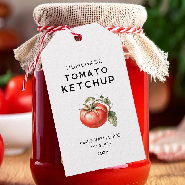 Étiquette cadeau Ketchup à la tomate maison (Créateur téléchargé)