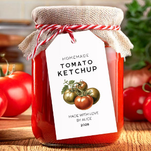 Étiquette cadeau Ketchup à la tomate maison