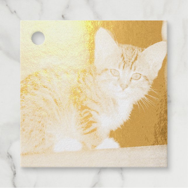 Étiquette-cadeau Kitten (Devant)
