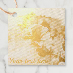 Étiquette-cadeau La maison aux coquelicots - peinture à l'huile