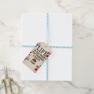 Étiquette Cadeau La Vie Est Trop Courte