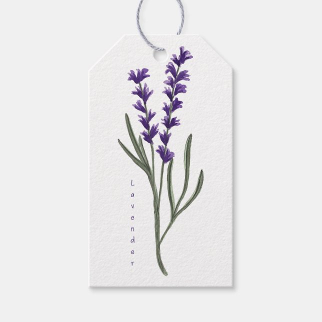 Étiquette cadeau Lavender (Devant)