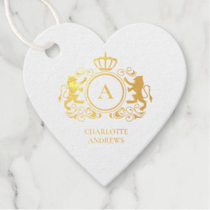 Étiquette-cadeau logo spécifique au client Monogram Wappen