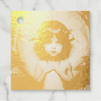 Étiquette-cadeau Lys à champignons vintages