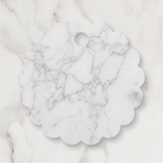 Étiquette-cadeau Marbre Blanc