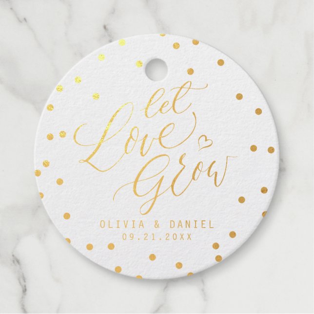 Étiquette-cadeau mariage moderne de calligraphie (Devant)