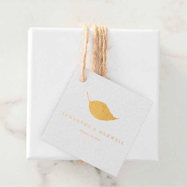 Étiquette-cadeau Mariage moderne luxe violet (Avec boite)