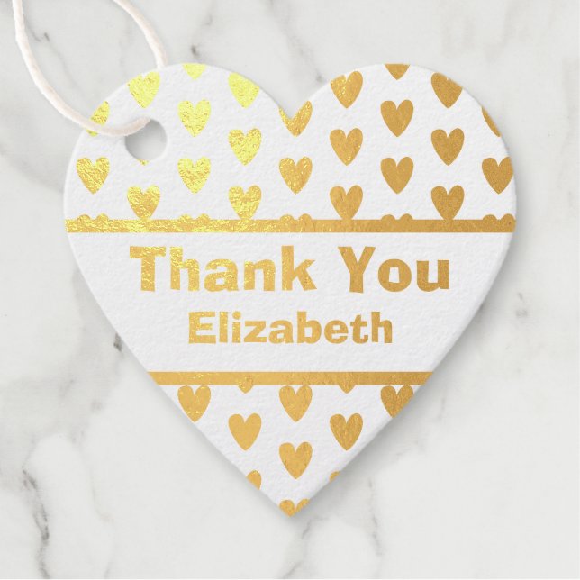 Étiquette-cadeau Merci personnalisable (Devant)