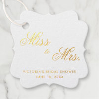 Miss To Mrs Élégant Mariage Cadeau de Fête de Fian