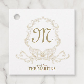 Étiquette cadeau Monogram