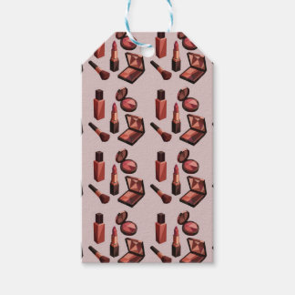 Étiquette cadeau motif rouge à lèvres chic