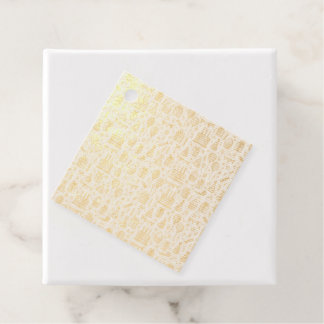Étiquette-cadeau Motif sans couture de fête d'anniversaire vibrant
