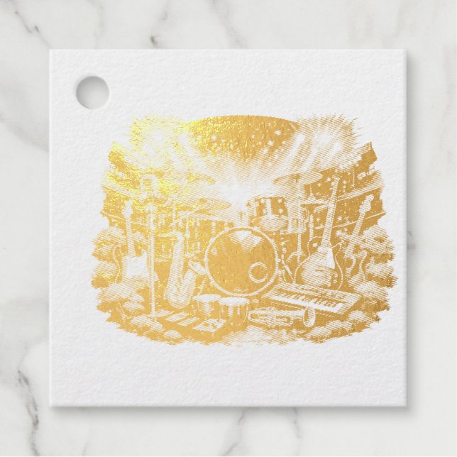Étiquette-cadeau Musical Equipment (Devant)