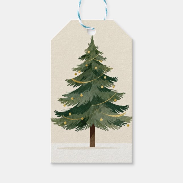 étiquette cadeau Noël (Devant)