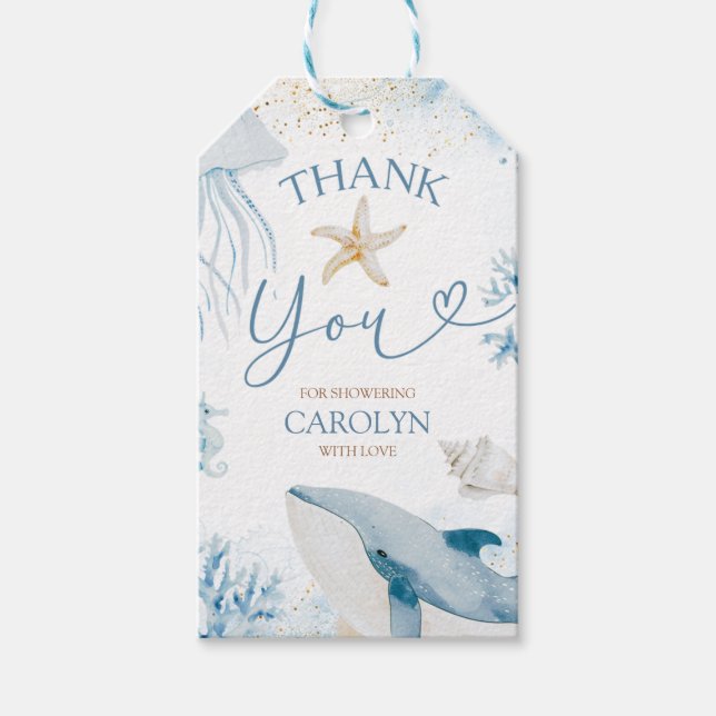 Étiquette Cadeau Océan Mer Vous Bientôt Été (Devant)