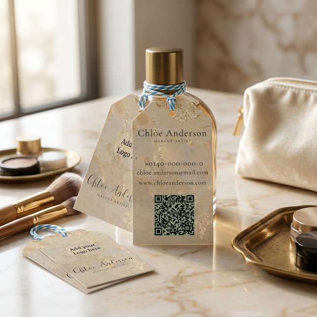 Étiquette Cadeau Opale Luxe Pour Emballage (Créateur téléchargé)
