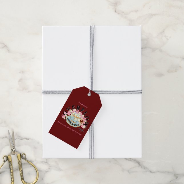 Étiquette cadeau OVERFLOW par Adiela Akoo (Avec de la ficelle)
