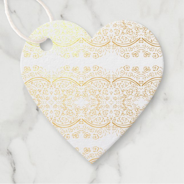 Étiquette-cadeau Panier d'or avec poignée (Devant)