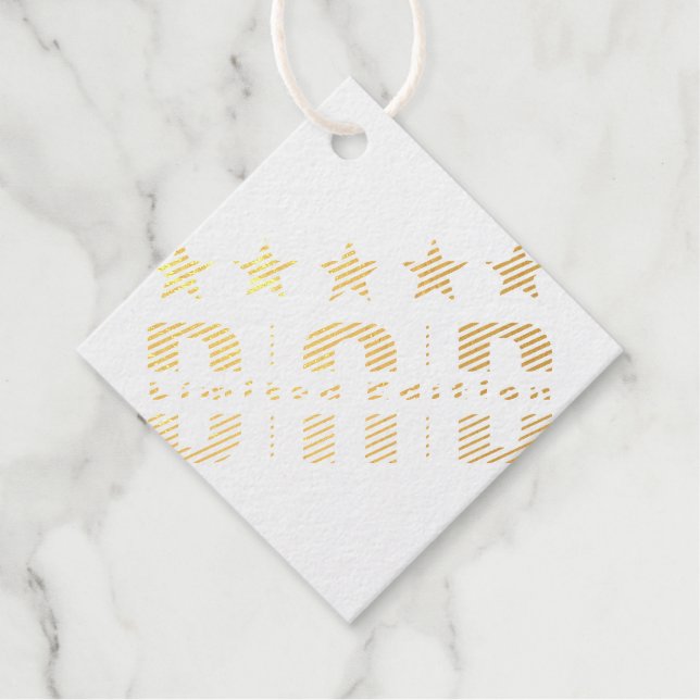 Étiquette-cadeau Papa Limited Edition (Devant)