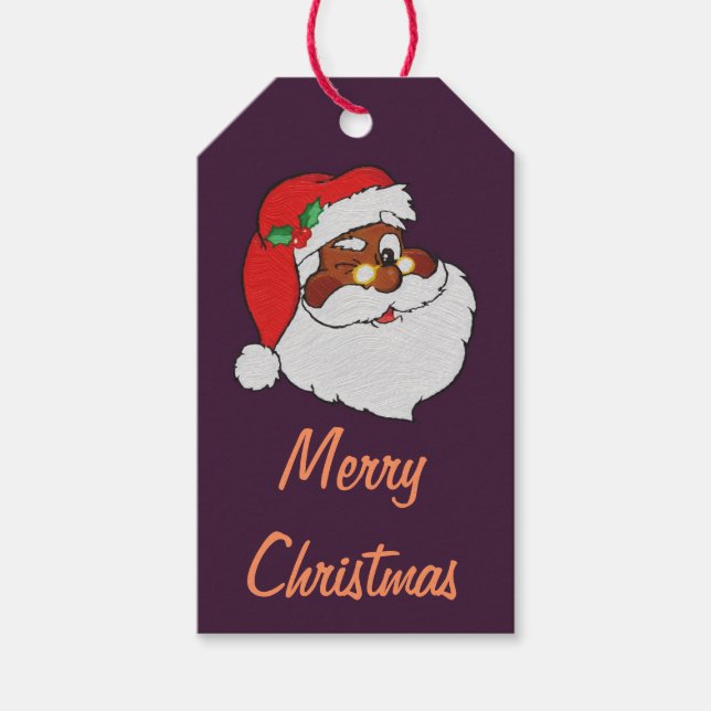 Étiquette cadeau papier papier pep en noir Père No (Devant)