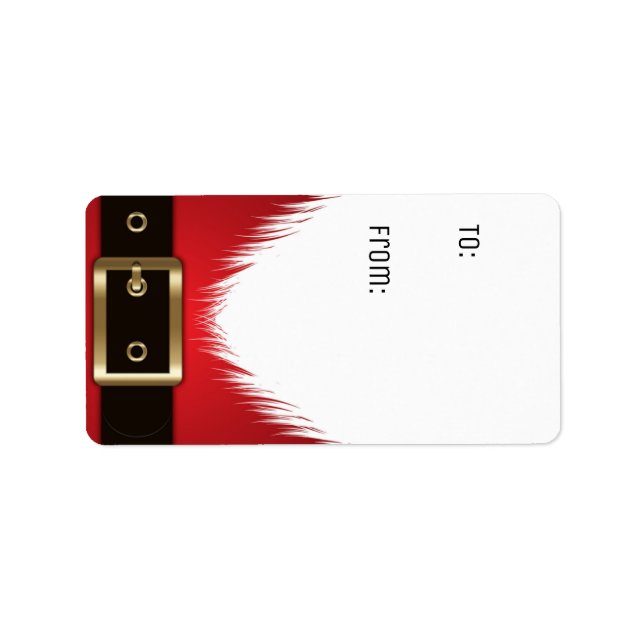 Étiquette cadeau Père Noël Étiquette (Devant)