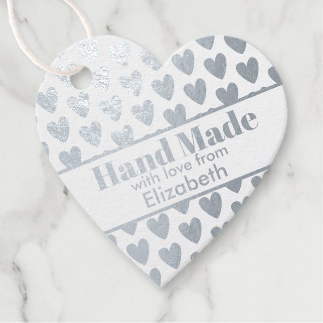 Étiquette-cadeau Personnalisable à la main (Devant)