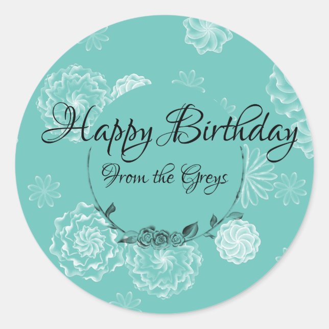 Étiquette cadeau personnalisé complexe (Devant)