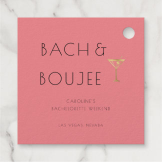 Étiquette-cadeau Pink Bach et Boujee Bachelorette