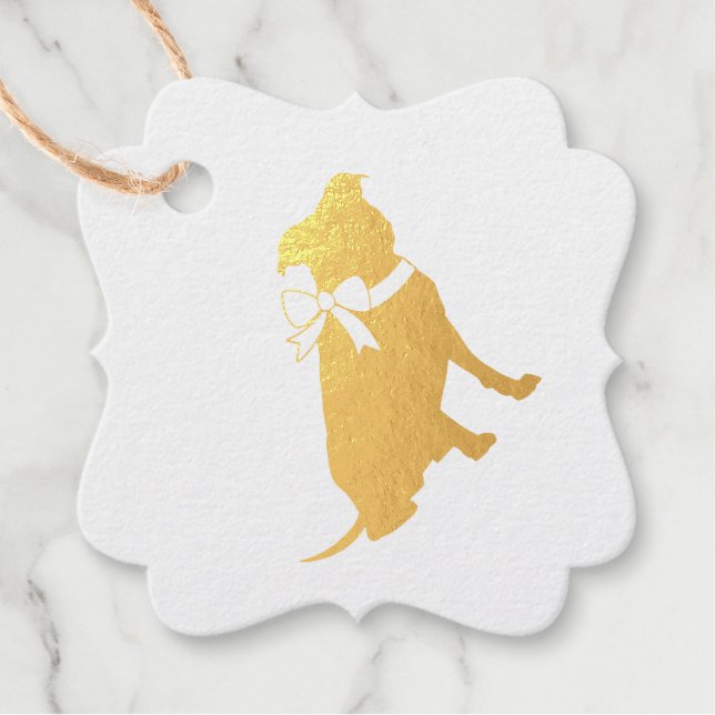 Étiquette-cadeau Pit Bull Baby shower Pitbull Chien Blue Boy (Devant)