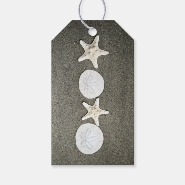 Étiquette cadeau Plage X et O (Devant)
