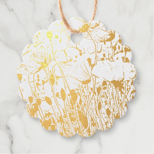 Étiquette-cadeau Poppies (Devant)