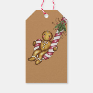 Étiquette cadeau pour biscuits de Noël au gingembr