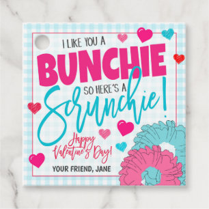 Étiquette cadeau pour chouchou de la Saint-Valenti