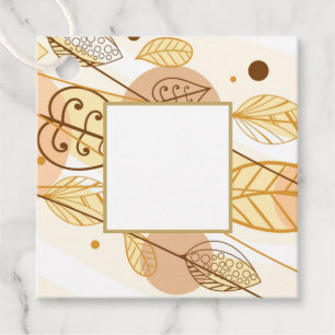 Étiquette cadeau pour enveloppement de papier