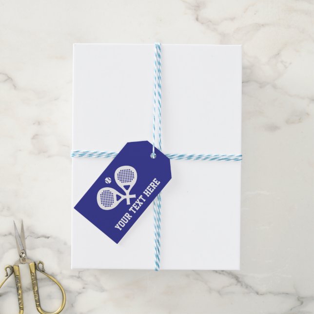 Étiquette cadeau pour le sport de padel (With Twine)