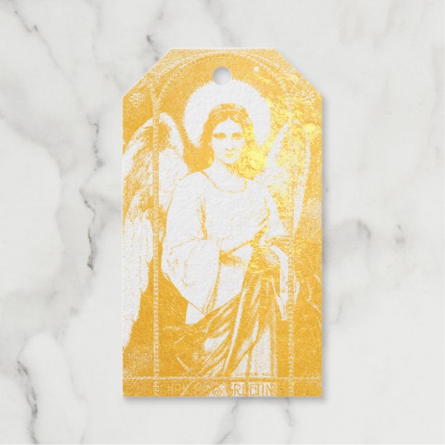 Étiquette cadeau pour l'huile réelle d'ANGEL (Recto)