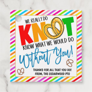 Étiquette cadeau Pretzel