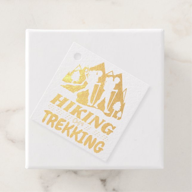 Étiquette-cadeau Randonnée ou trekking (Avec boite)